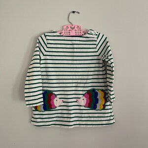 MINI BODEN girls Hedgehog Appliqué Dress (2-3 Y)